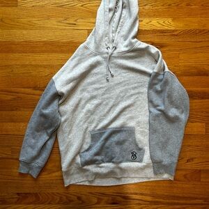 Gray colorblock Hoodie